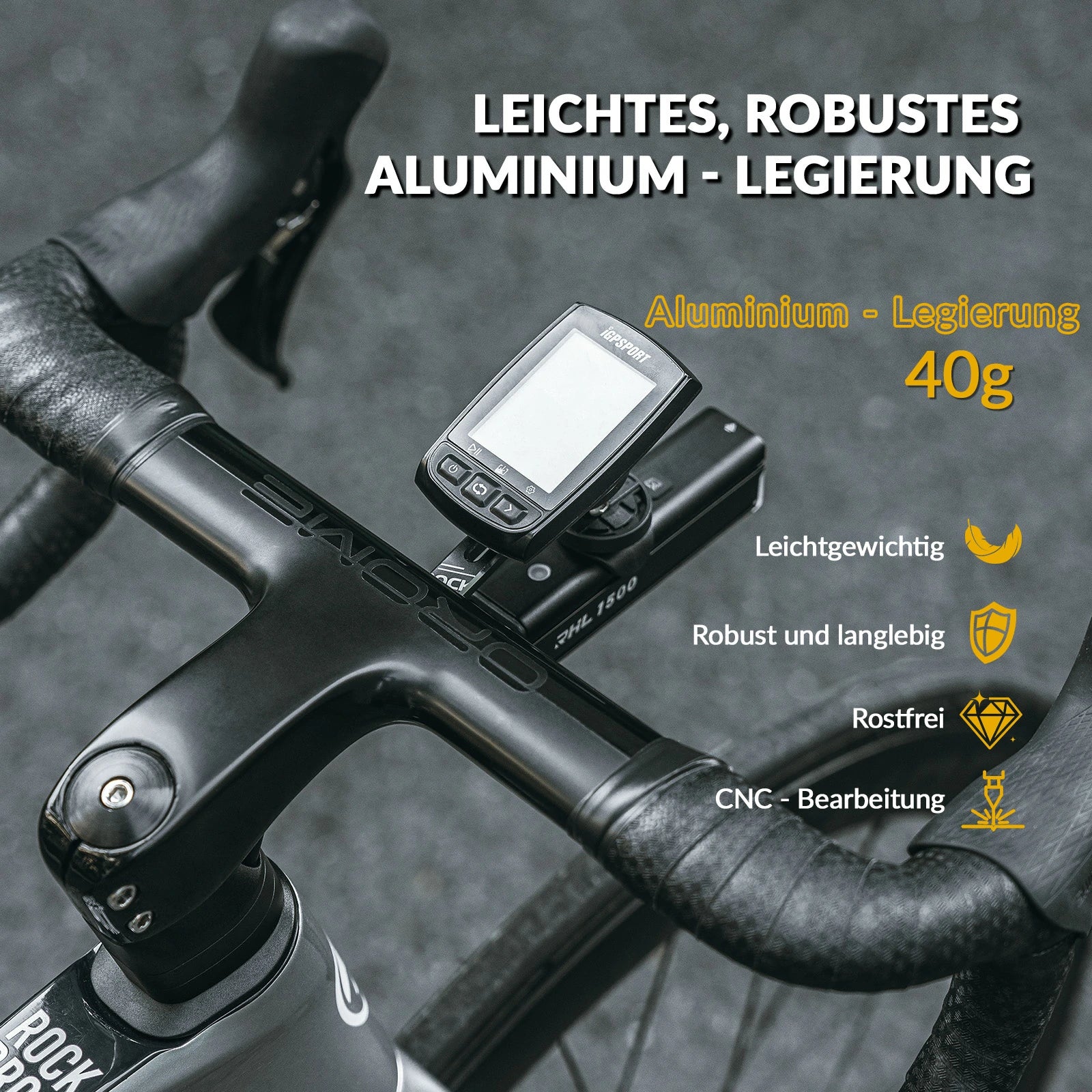 Aero Fahrradcomputer Halterung mit Schnellverschluss Leichtbau Lenkerverlängerungshalterung - Image 12