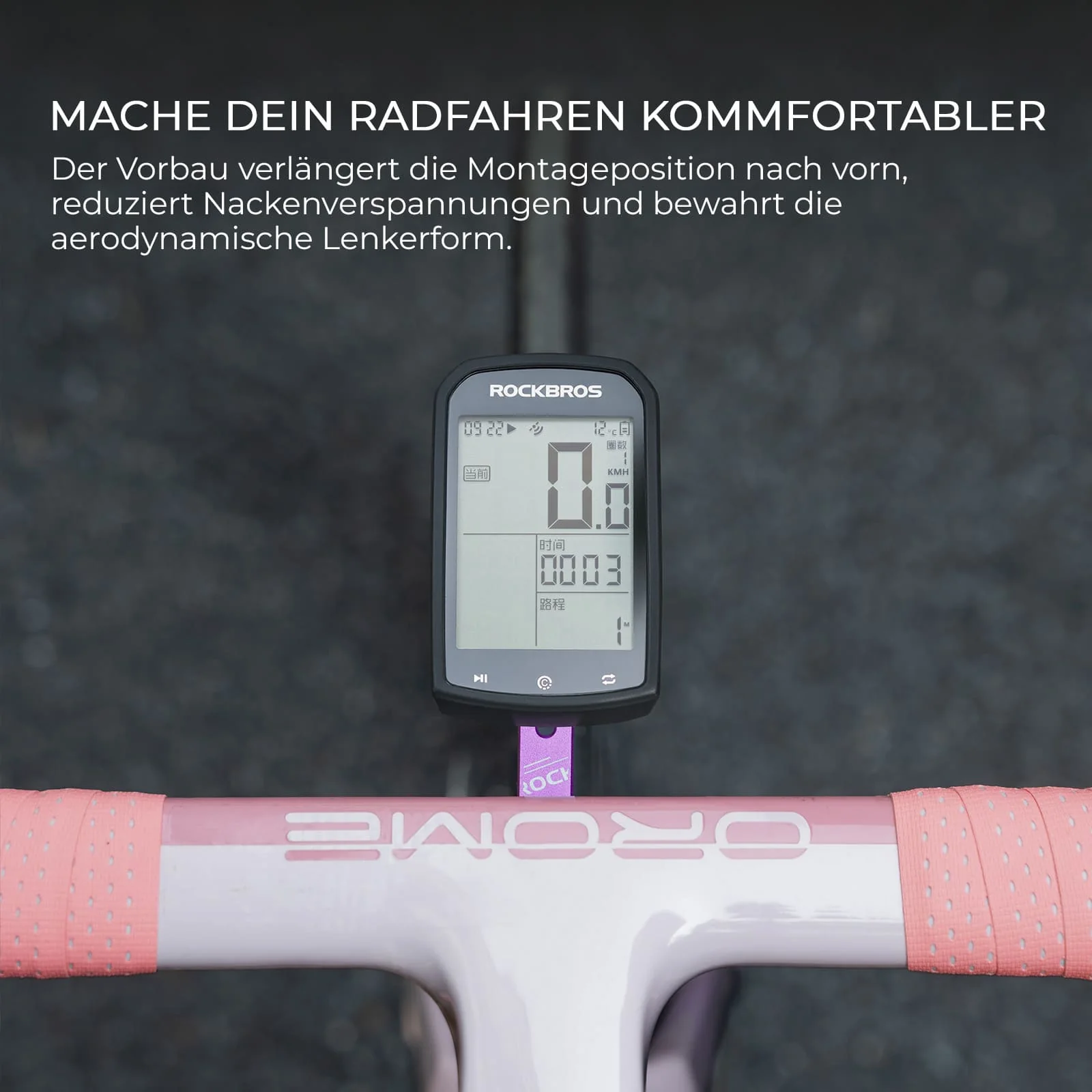 Aero Fahrradcomputer Halterung mit Schnellverschluss Leichtbau Lenkerverlängerungshalterung - Image 8