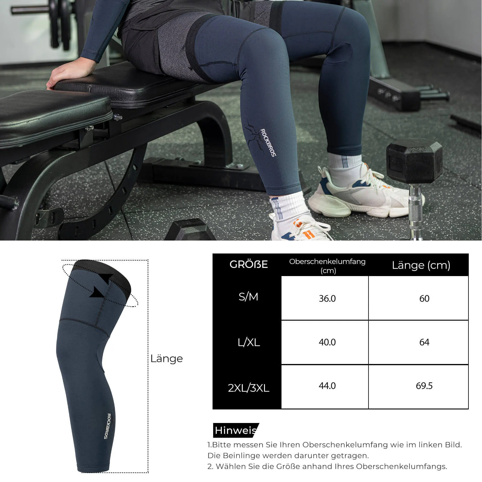 Fahrrad Beinlinge Winter Thermo S-3XL (1 Paar) - Image 4
