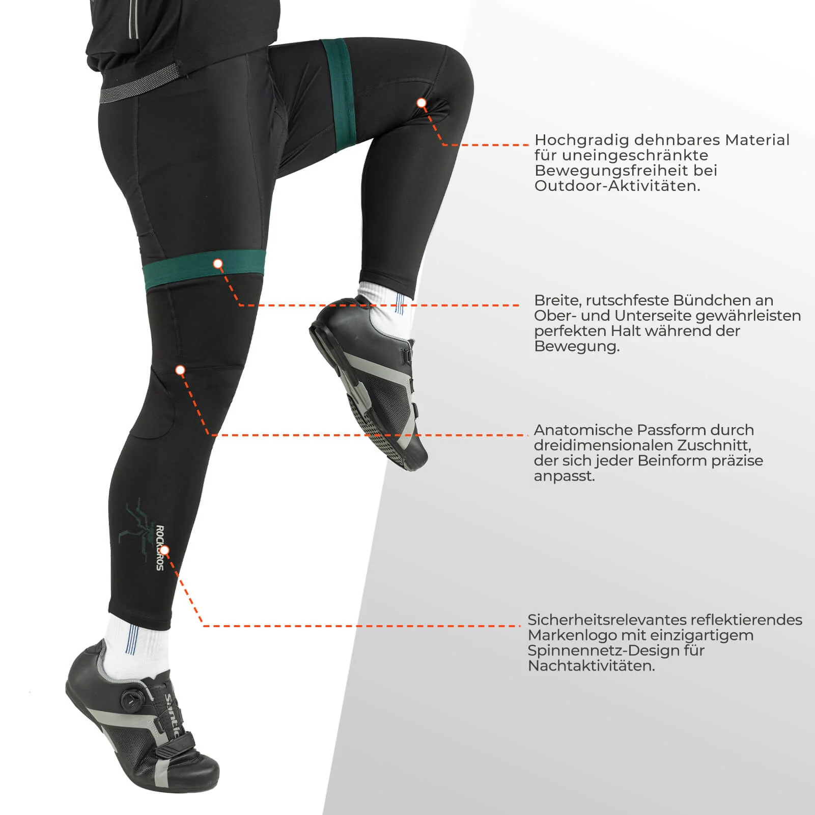 Fahrrad Beinlinge Winter Thermo S-3XL (1 Paar) - Image 7