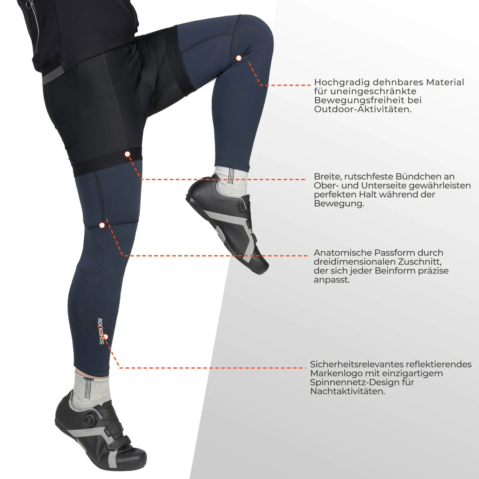 Fahrrad Beinlinge Winter Thermo S-3XL (1 Paar) - Image 8