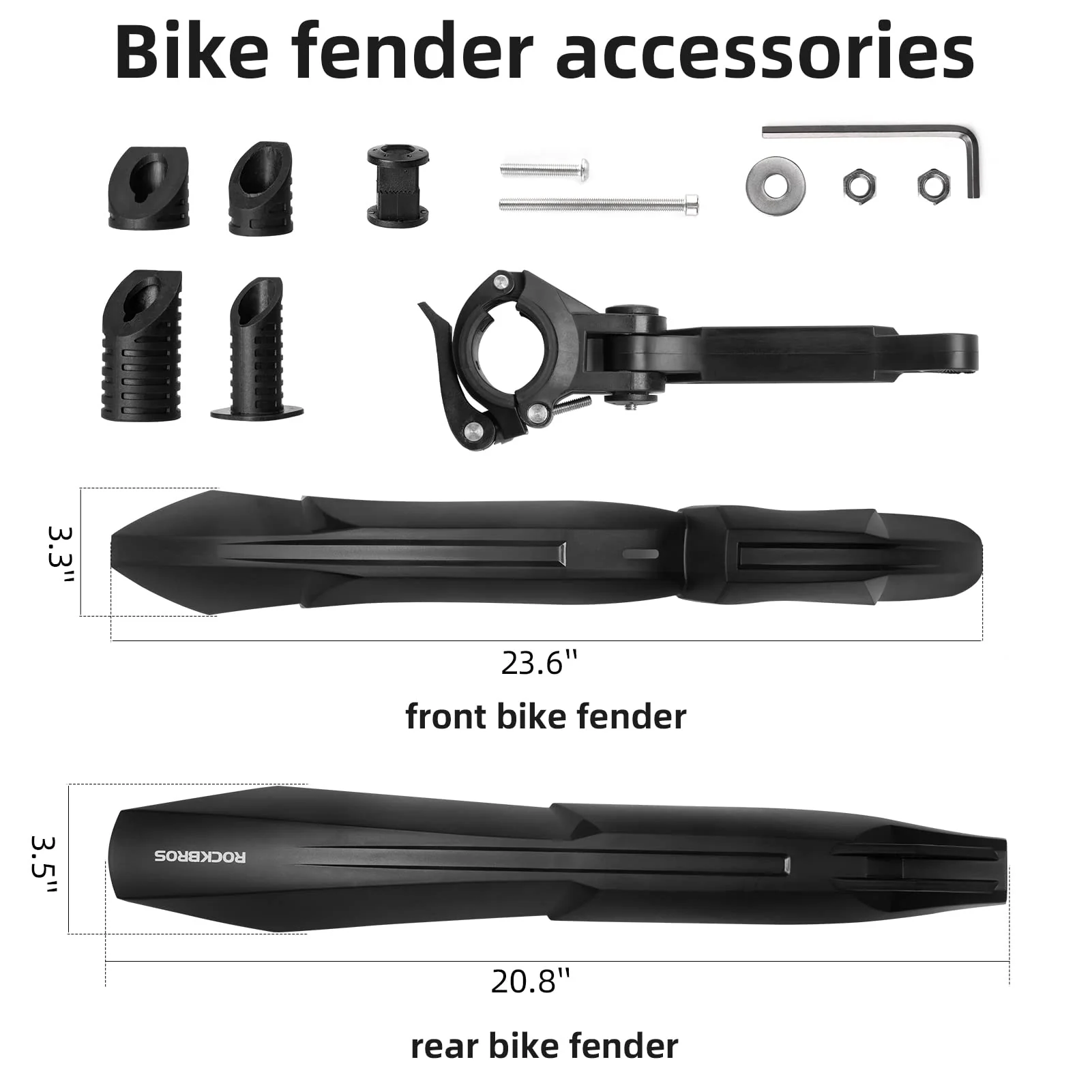 Fahrrad Schutzblech Set Mountainbikes Universal Spritzschutz - Image 12