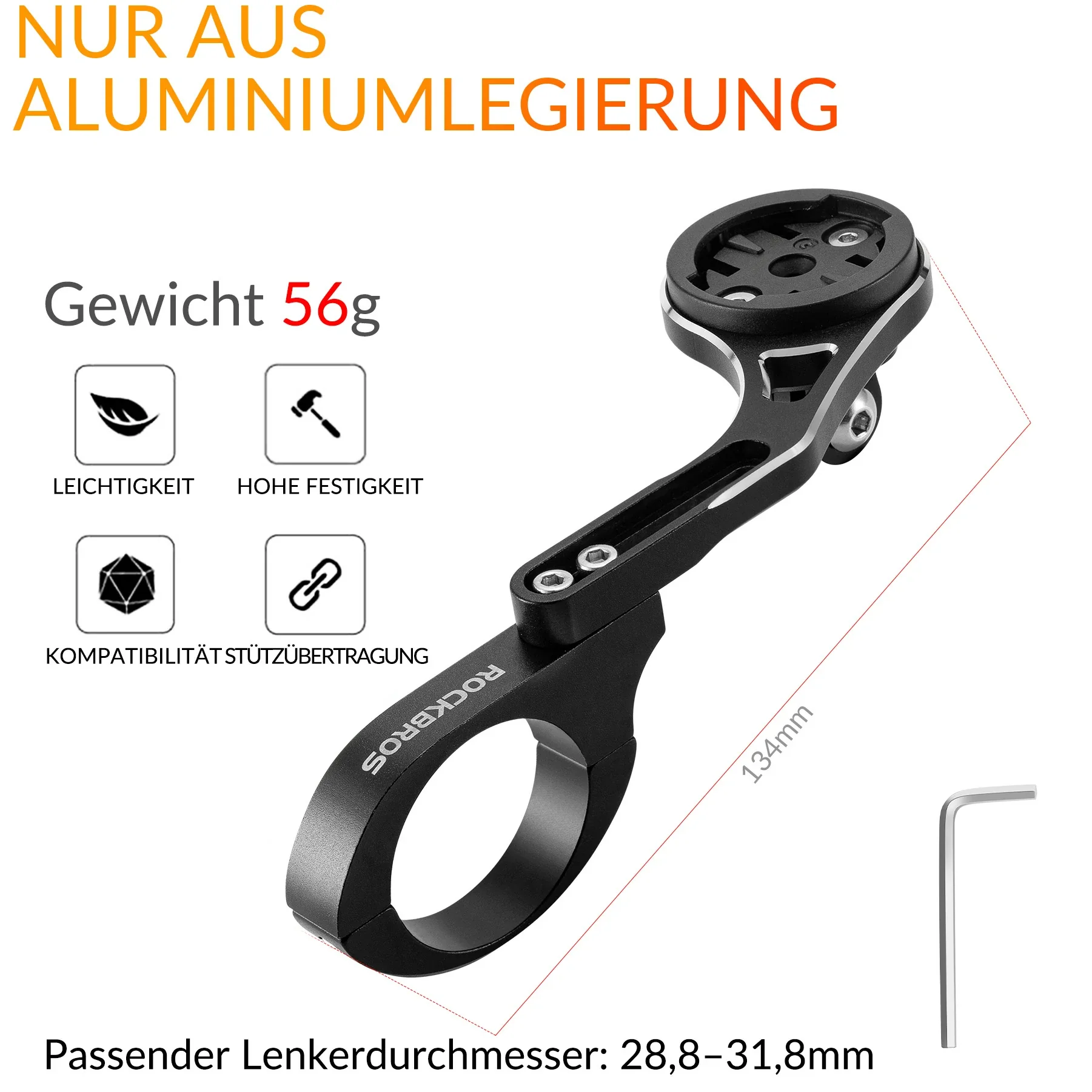 Fahrradcomputer Halterung für 31,8 mm Lenker, Garmin und Bryton - Image 6