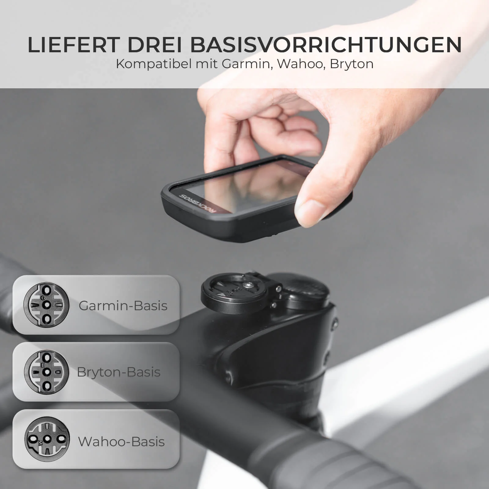 Fahrradcomputer Halterung Kompatibel mit Garmin/Wahoo/Bryton - Image 2