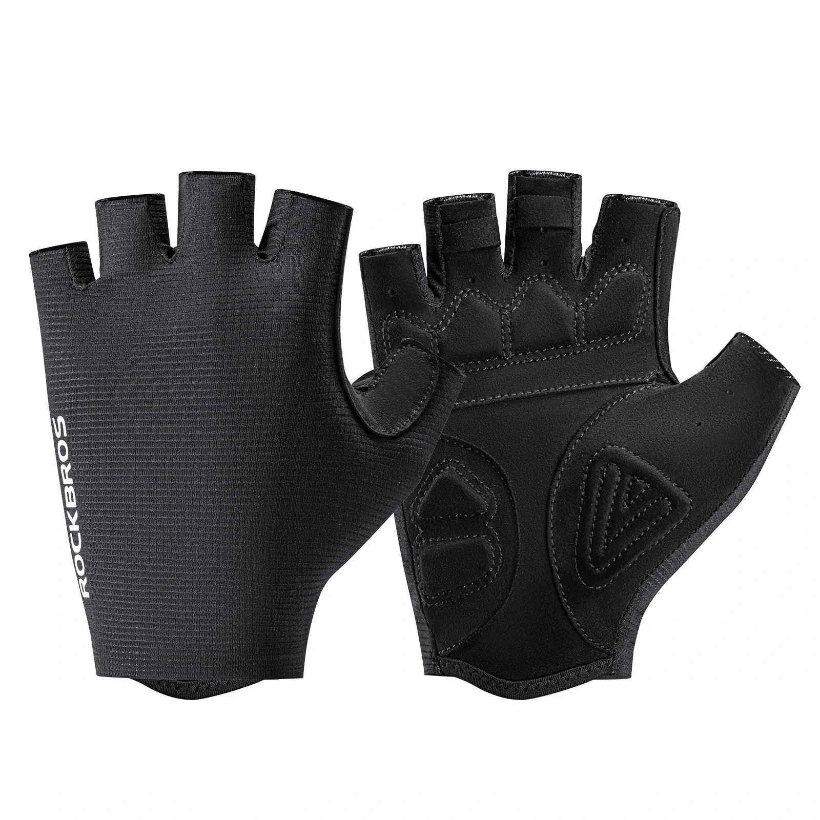 Fahrradhandschuhe Halbfinger mit stoßdämpfender SBR-Polsterung - S396 - Image 2