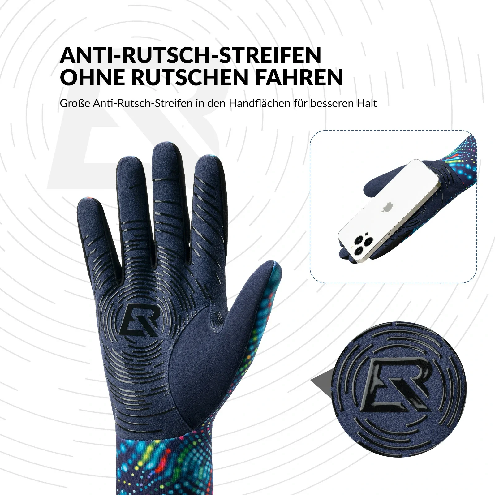 Fahrradhandschuhe Herbst und Winter Vollfinger-Handschuhe Elastische Anti-Rutsch - Image 4