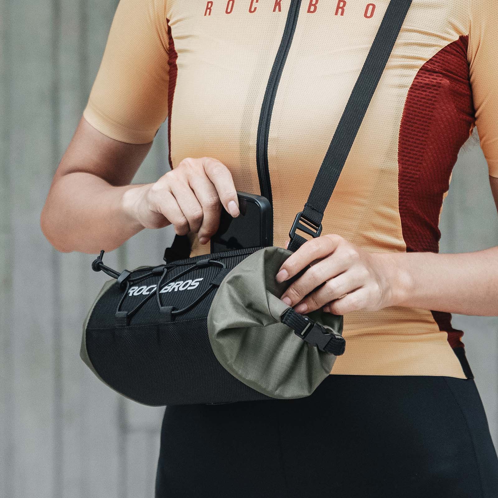 Fahrradtasche Lenkertasche Aufbewahrungstasche mit Schultergurt - Image 8