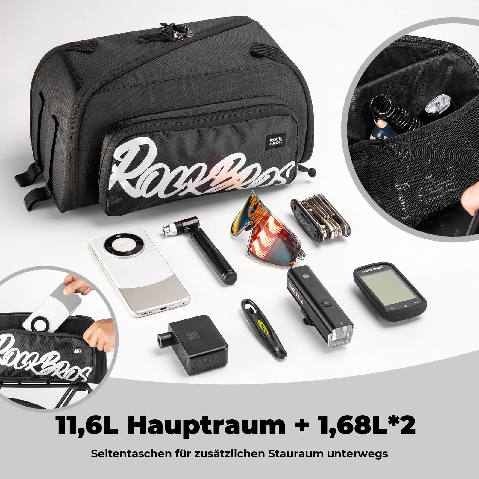 Faltbare Einteiler-Gepäckträgertasche für den Gepäckträger - Image 6
