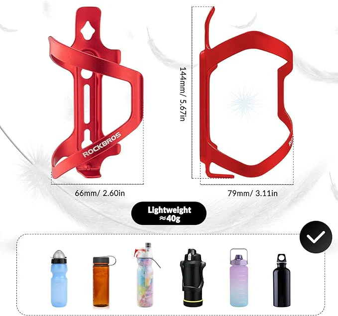 Flaschenhalter Fahrrad Getränkehalter Trinkflaschenhalter Aluminiumlegierung ca. 40g - Image 5