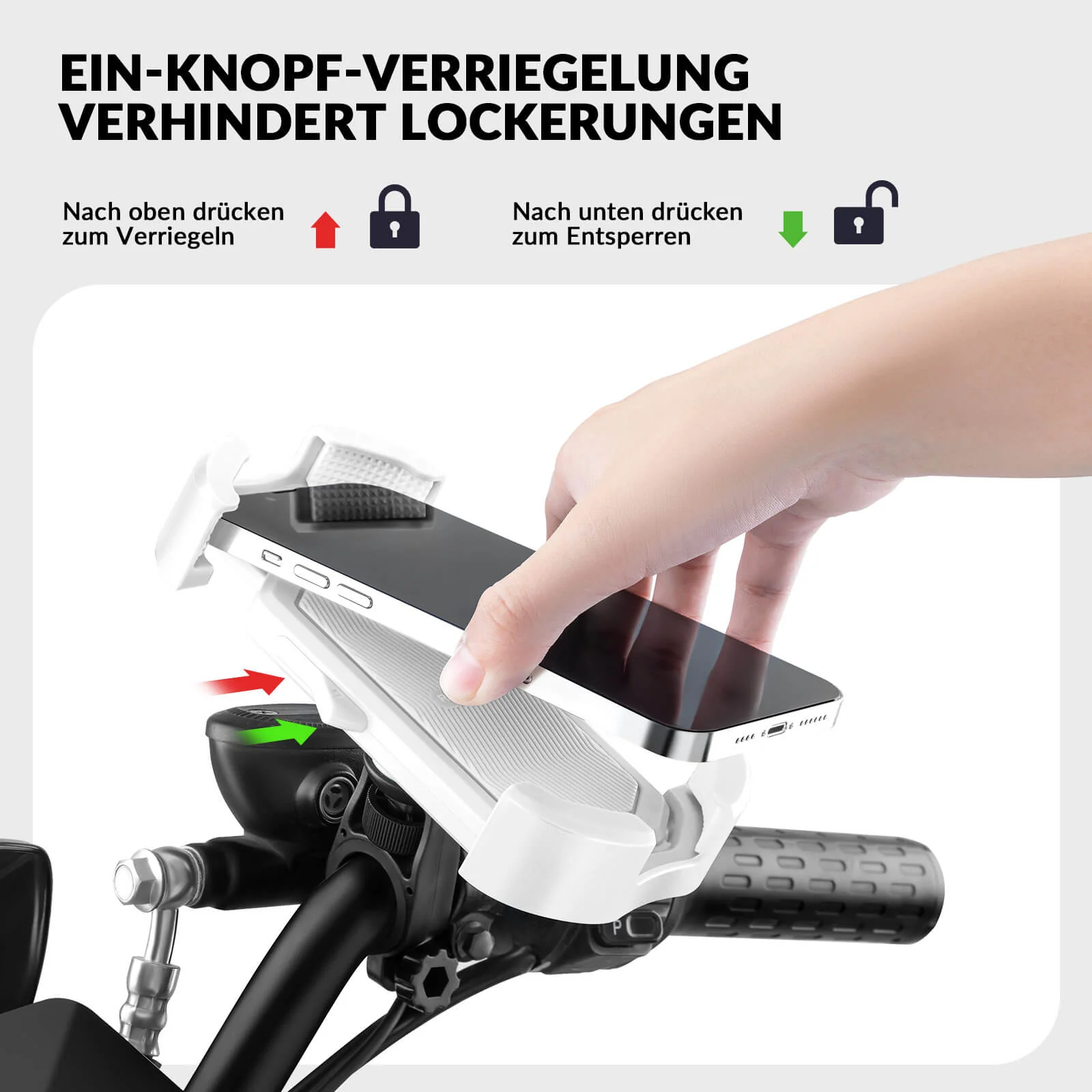 Handyhalterung Fahrrad Handyhalter Motorrad 360° Drehbar für 4,7-7,0 Zoll - Image 16