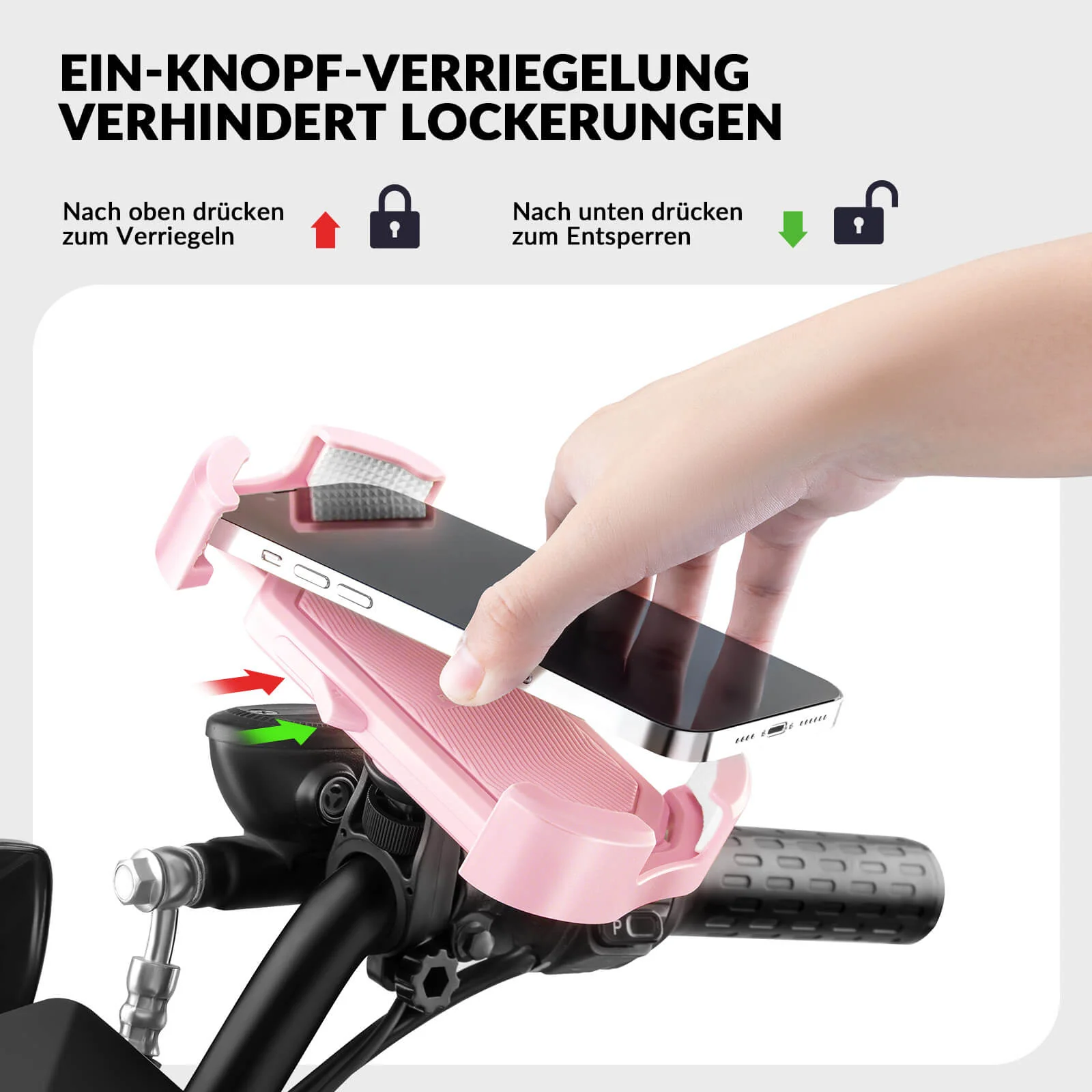 Handyhalterung Fahrrad Handyhalter Motorrad 360° Drehbar für 4,7-7,0 Zoll - Image 17