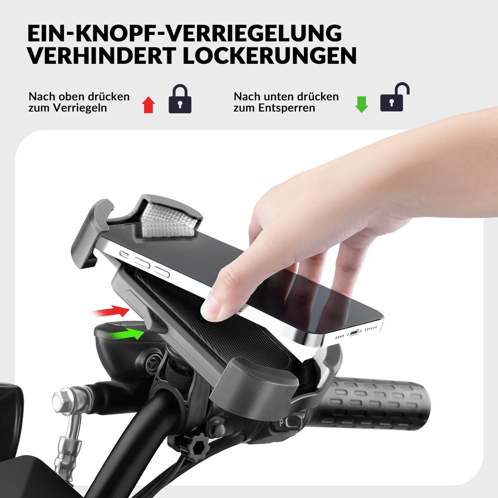Handyhalterung Fahrrad Handyhalter Motorrad 360° Drehbar für 4,7-7,0 Zoll - Image 18