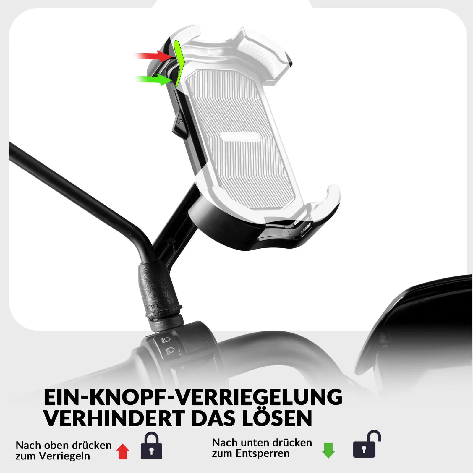 Handyhalterung Fahrrad Handyhalter Motorrad 360° Drehbar für 4,7-7,0 Zoll - Image 6