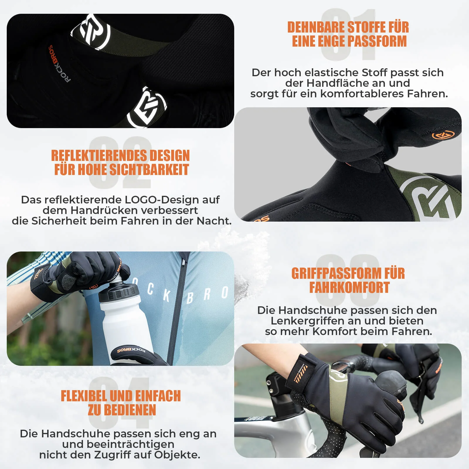 Herbst Fahrradhandschuhe Touchscreen-fähig - Image 6