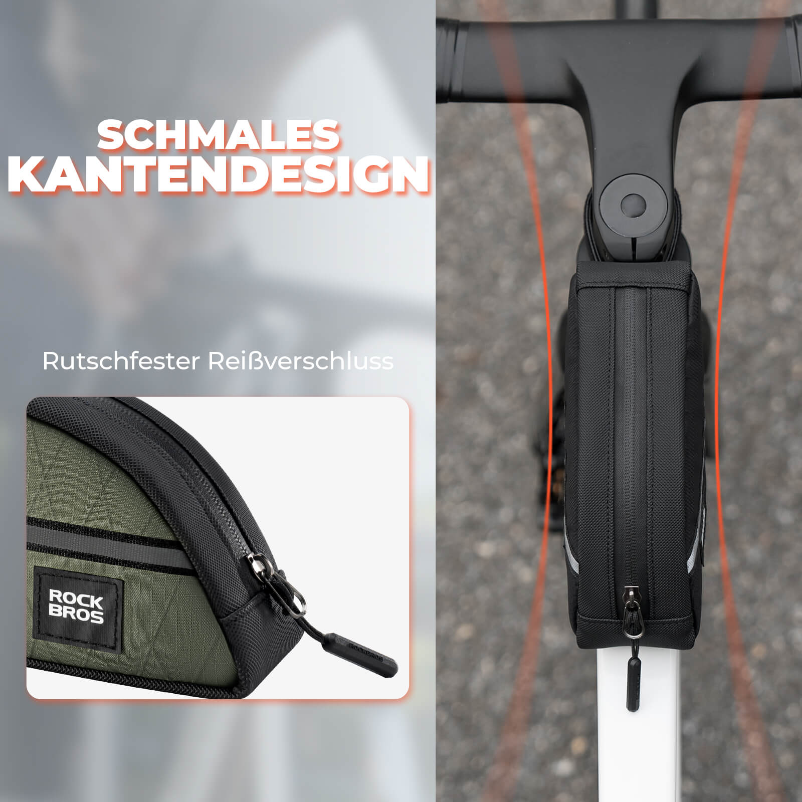 Oberrohrtasche 0,8L Leicht für Klapprad Falträder - Image 16