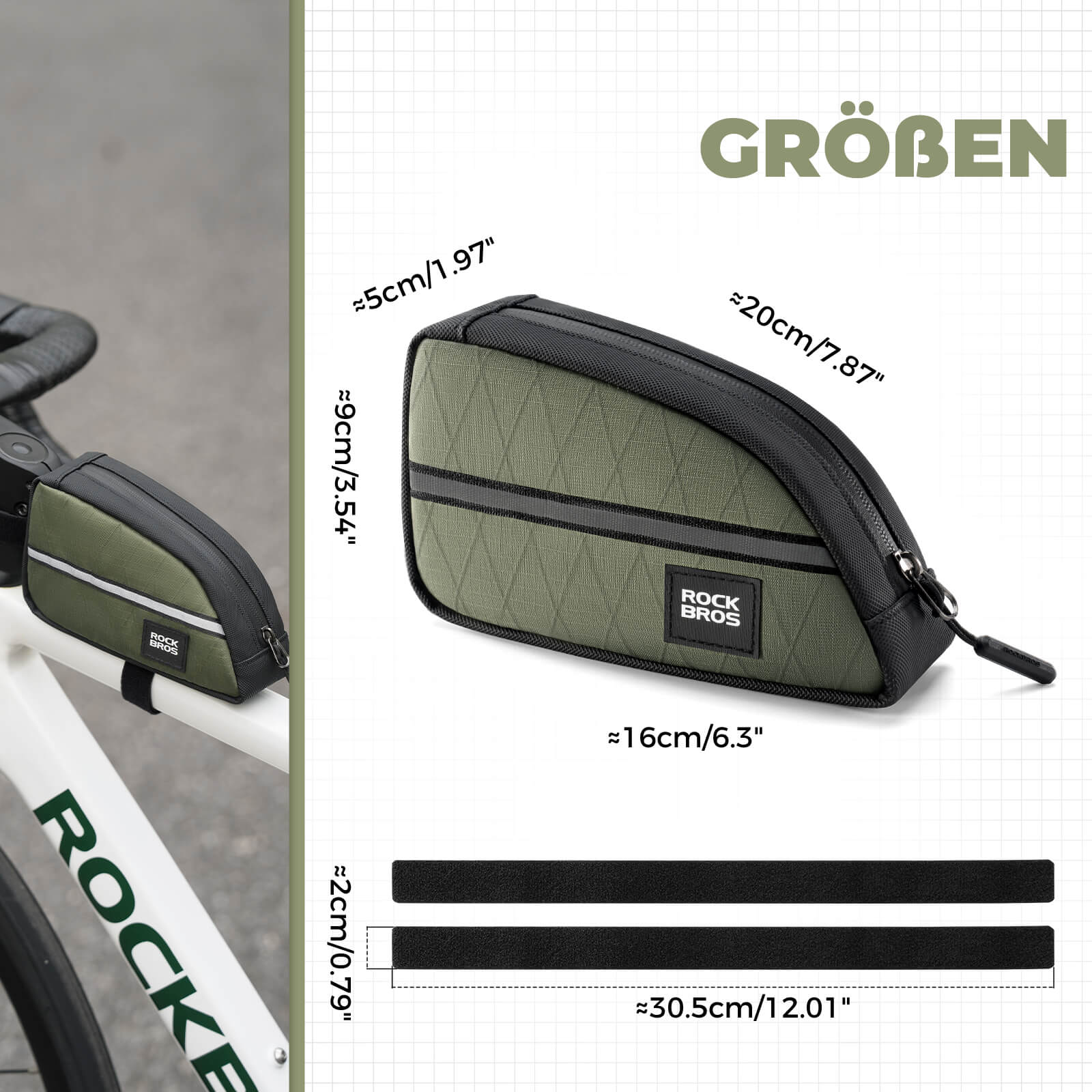 Oberrohrtasche 0,8L Leicht für Klapprad Falträder - Image 27