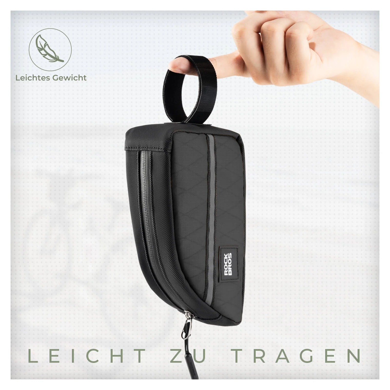 Oberrohrtasche 0,8L Leicht für Klapprad Falträder - Image 8