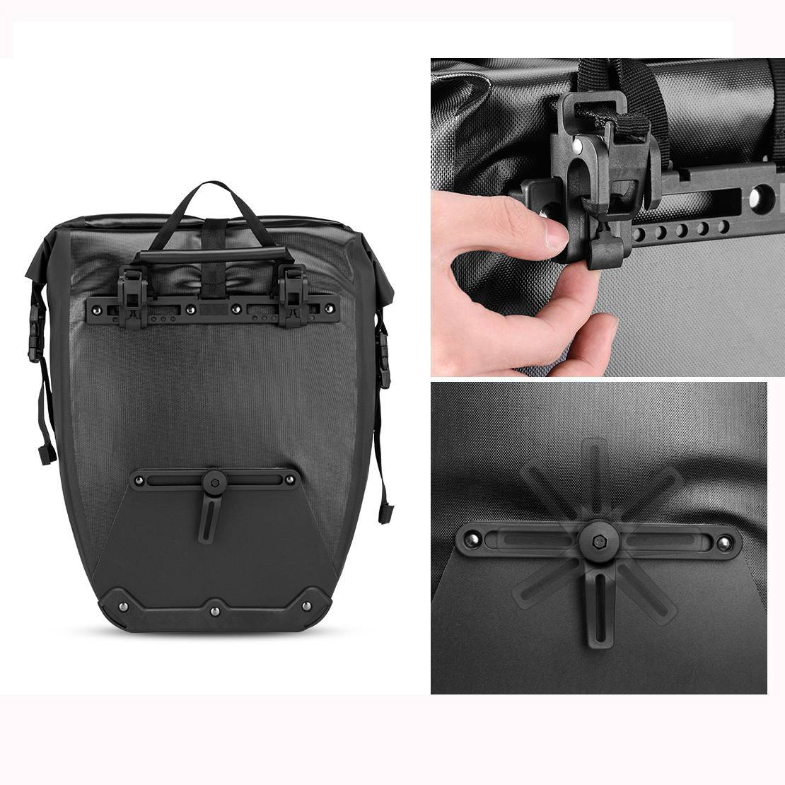 ROCKBROS 100 % wasserdichte Transporttaschen mit Netztasche 27L - Image 18