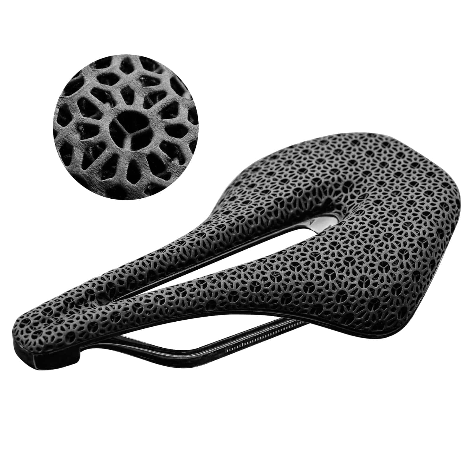 ROCKBROS 3D Druck Carbon Rennradsattel Ultraleicht Stoßdämpfender Ergonomischer - Image 11