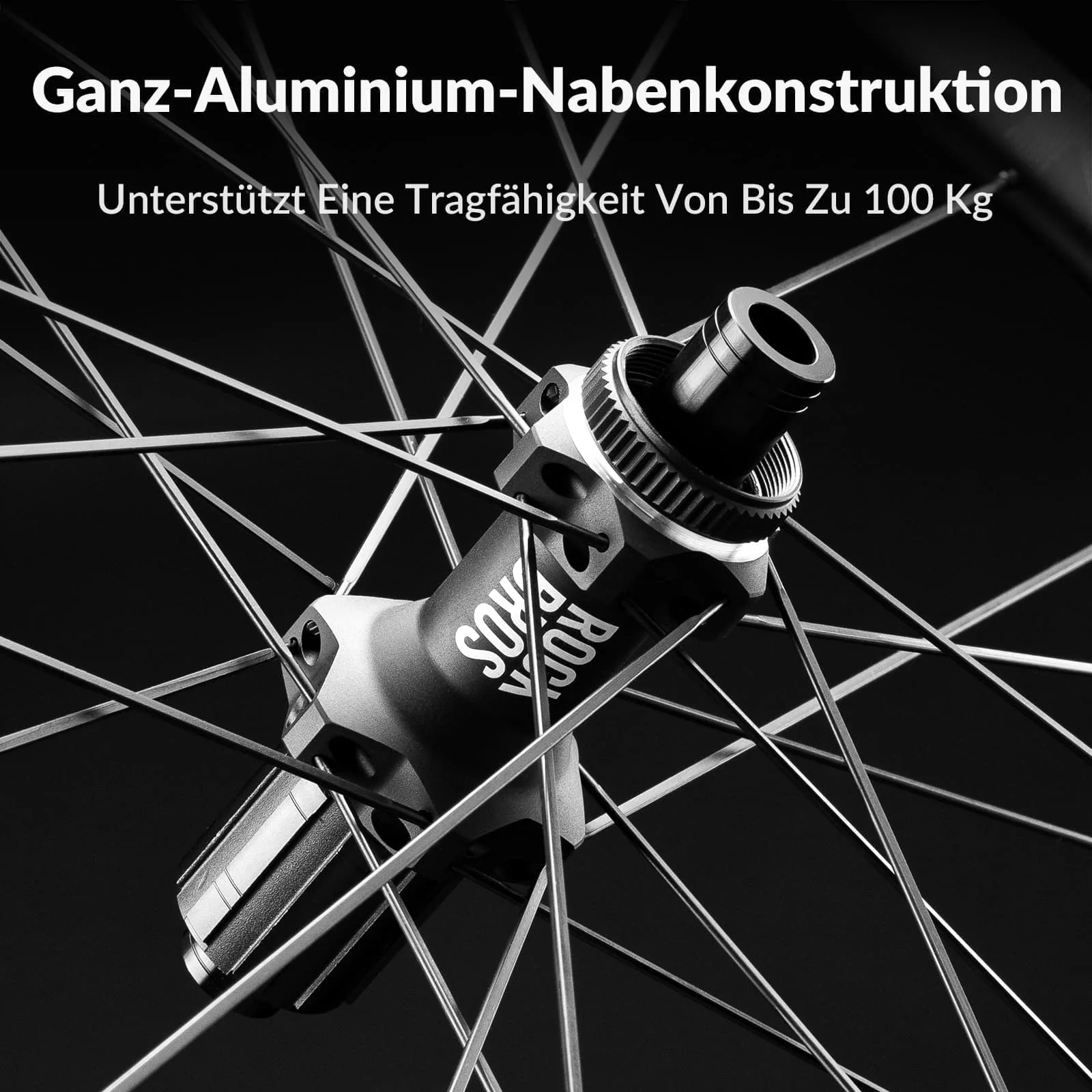 ROCKBROS 700C Carbon Laufradsatz 38mm Scheibenbremse Steckachse Laufrad Set für Rennrad - Image 6