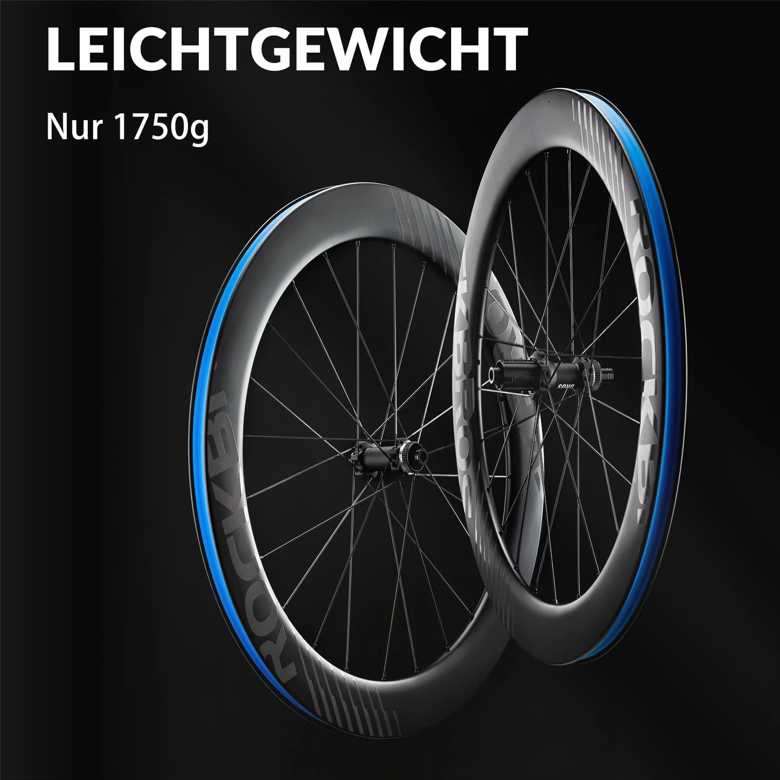 ROCKBROS 700C Carbon Laufradsatz 65mm Scheibenbremse Steckachse Laufrad Set für Rennrad - Image 6
