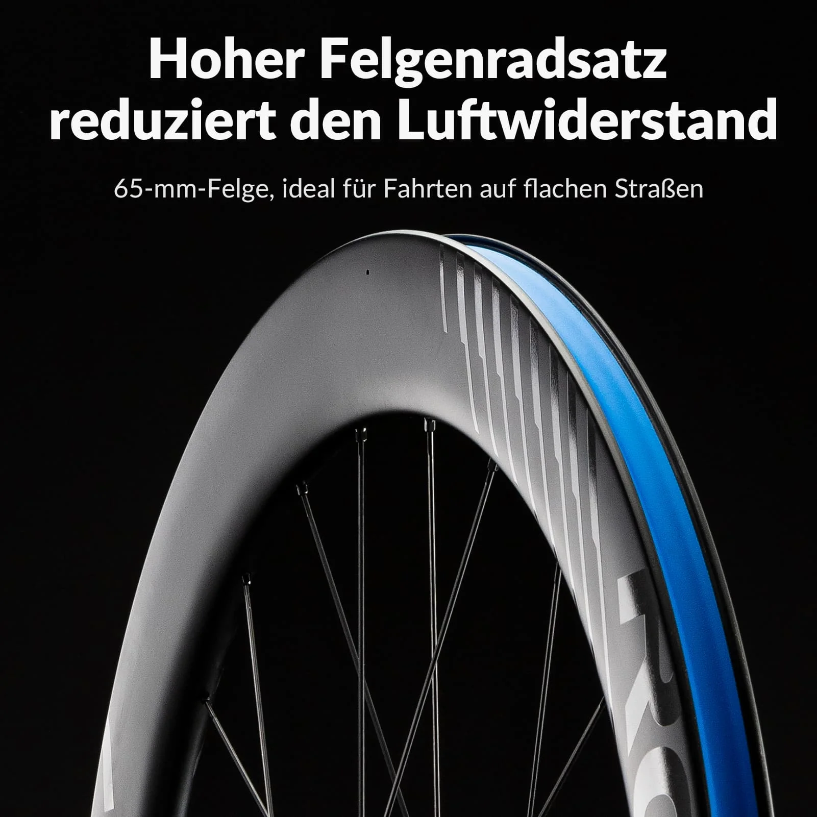 ROCKBROS 700C Carbon Laufradsatz 65mm Scheibenbremse Steckachse Laufrad Set für Rennrad - Image 7