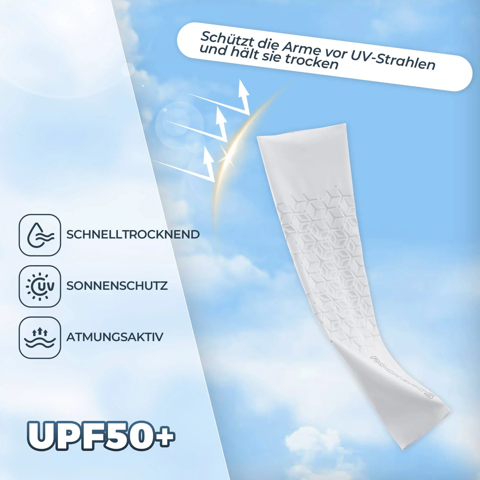 ROCKBROS Armlinge Arm Sleeve Sonnenschutz Kühles Gefühl Schnell Trocknend - Image 14
