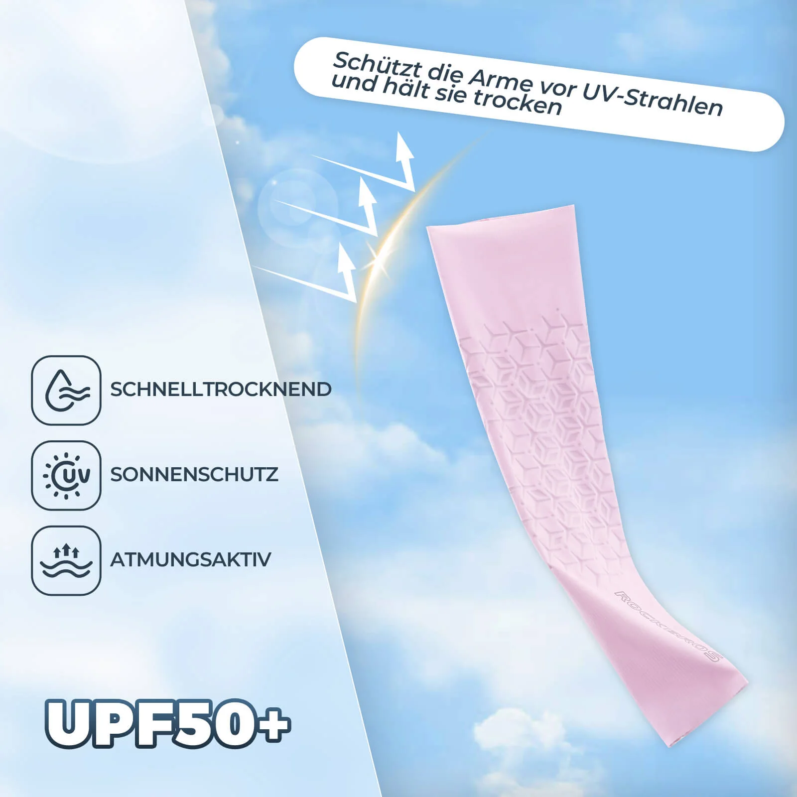 ROCKBROS Armlinge Arm Sleeve Sonnenschutz Kühles Gefühl Schnell Trocknend - Image 9