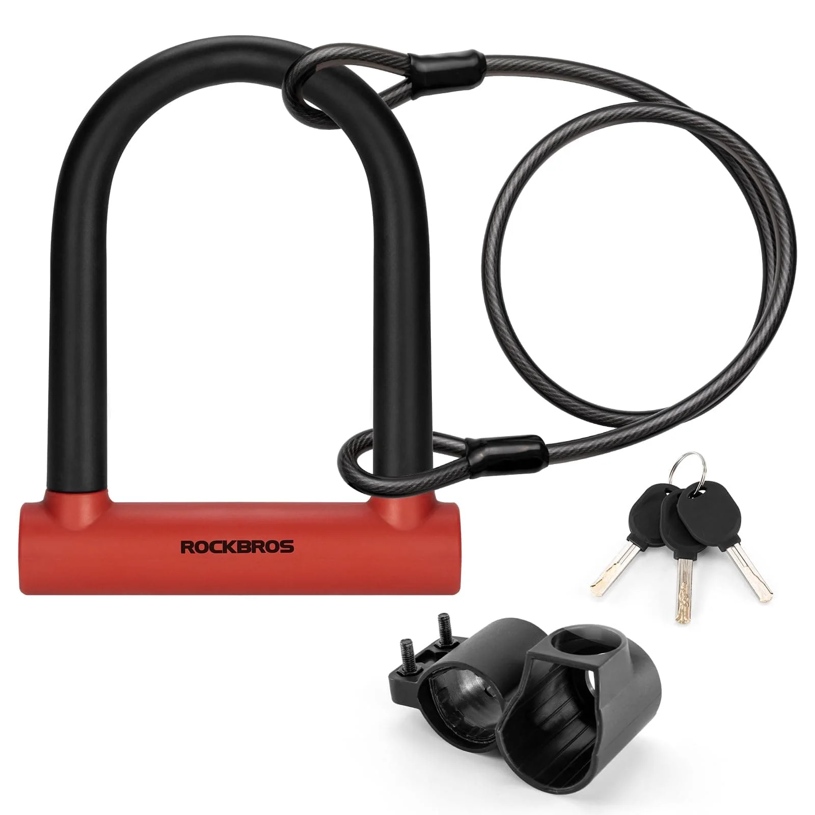 ROCKBROS Fahrrad Bügelschloss für Fahrräder & Motorräder aus legiertem - Image 6