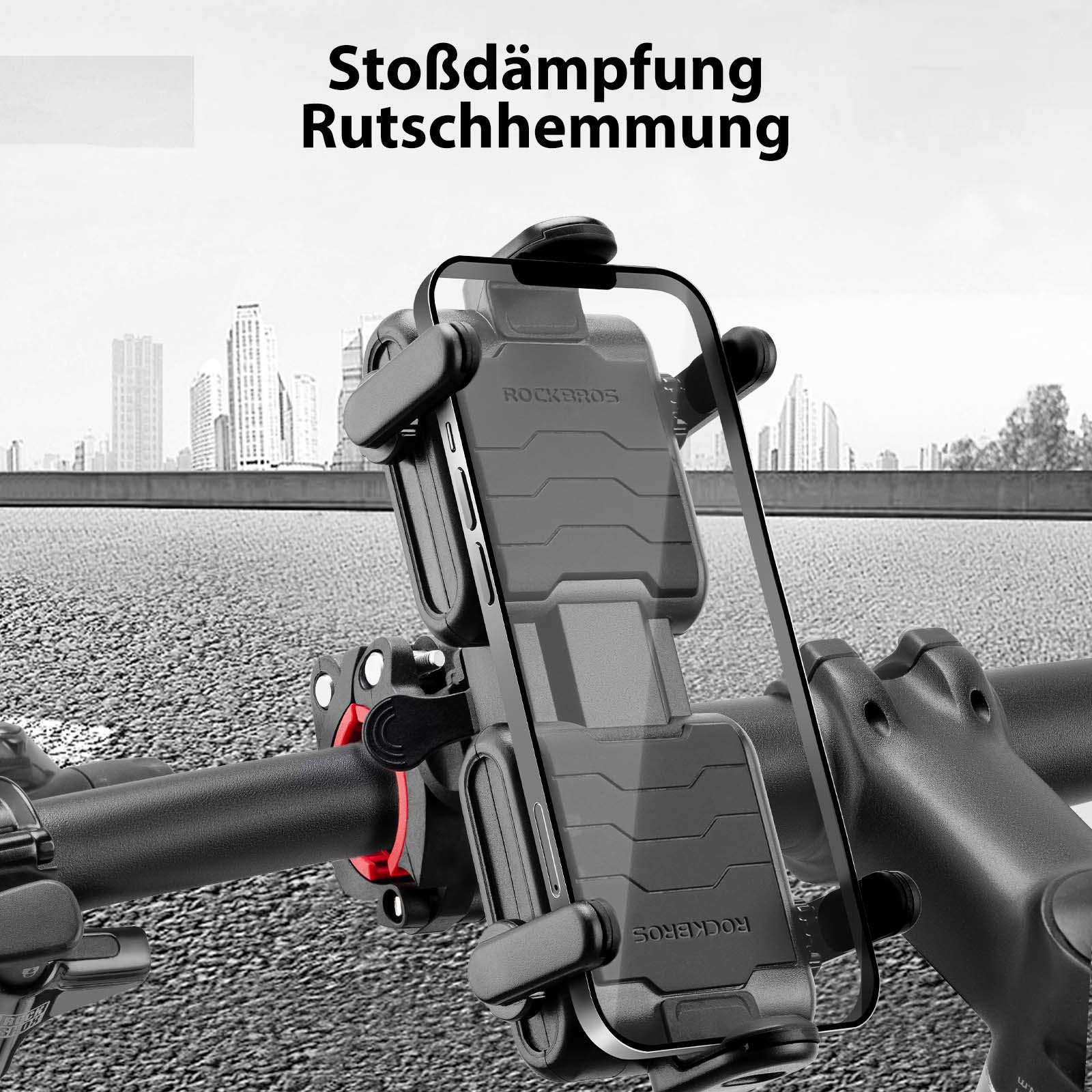 ROCKBROS Fahrrad Handyhalterung 360°Drehbar Motorrad Halterung - Image 10