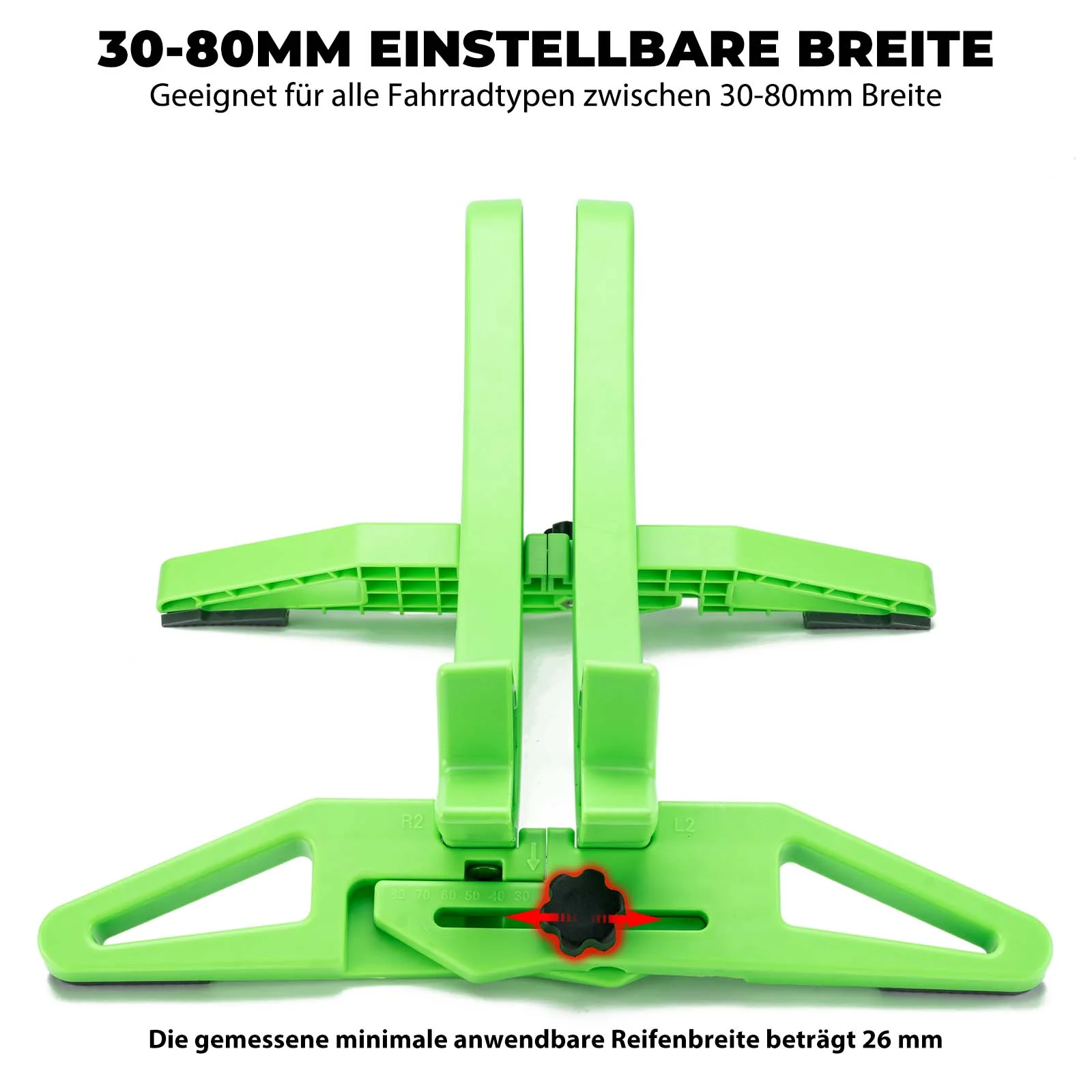 ROCKBROS Fahrrad Parkständer, verstellbare Fahrradständer für 26–80 mm - Image 3