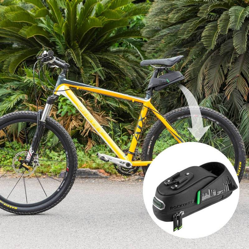 ROCKBROS Fahrrad Satteltasche mit Rücklichthalter wasserdicht 0.7L/0.9L - Image 6