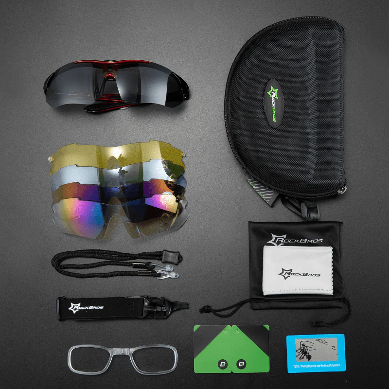 ROCKBROS Fahrradbrille polarisierte Sonnenbrille mit 5 Wechselgläsern - Image 6