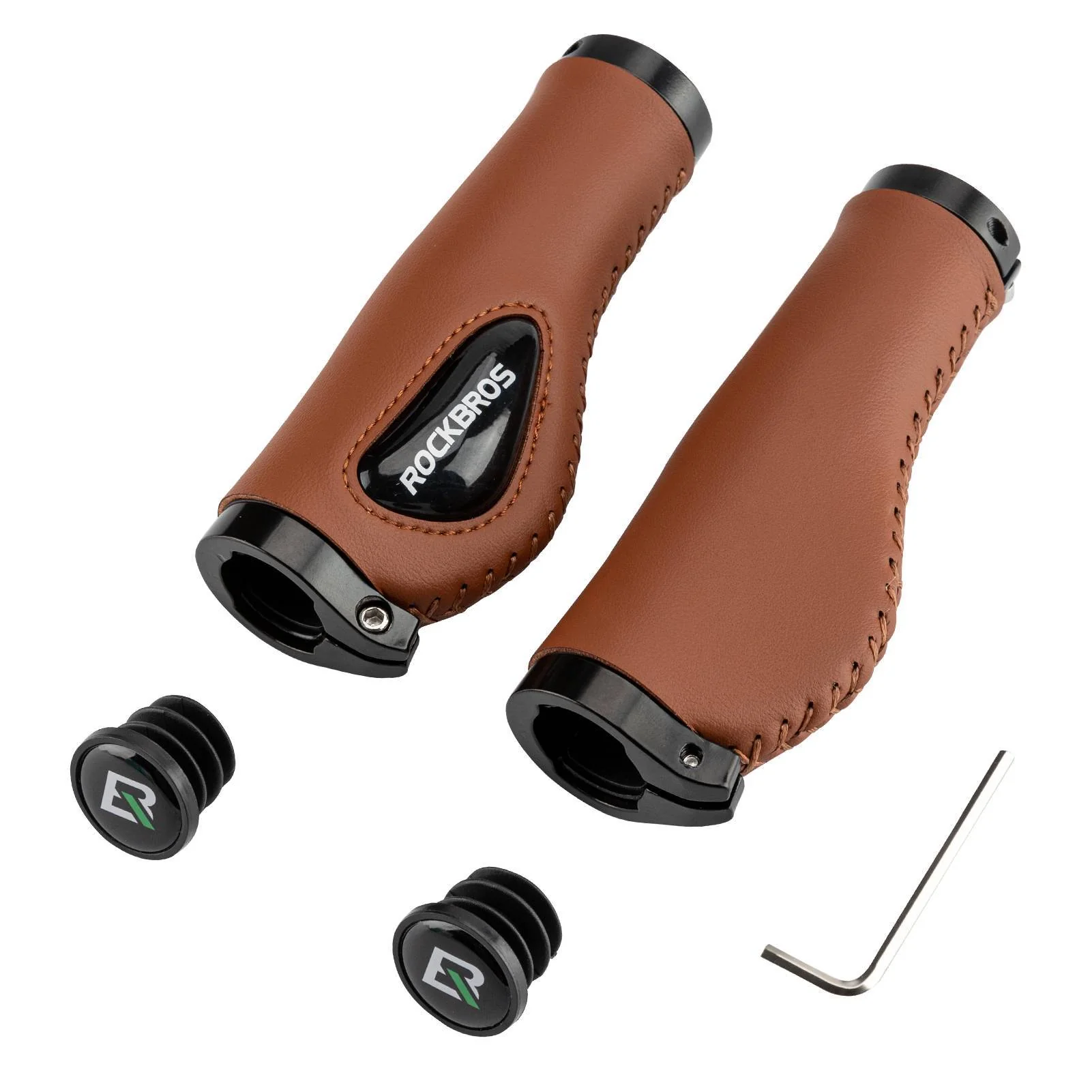 ROCKBROS Fahrradgriffe Ledergriffe für Lenker mit 22,2 mm Durchmesser - Image 16