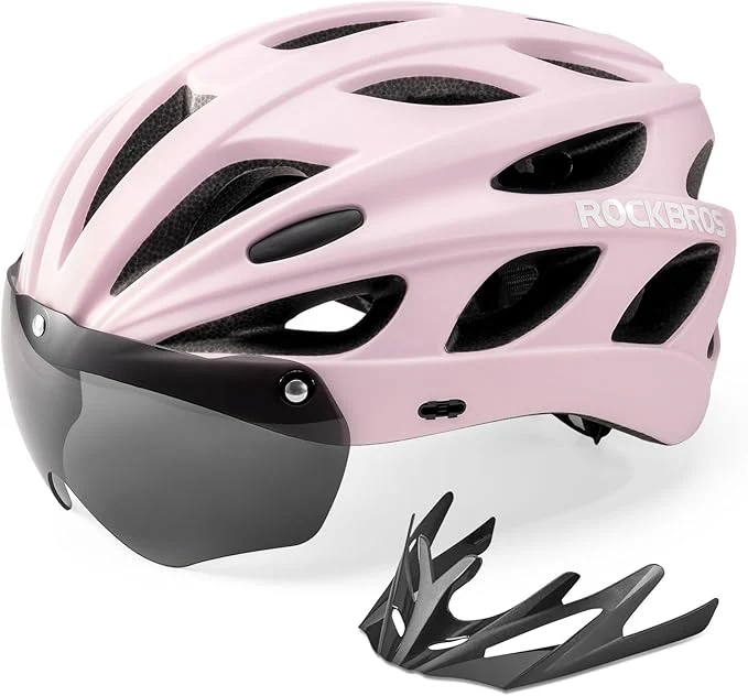 ROCKBROS Fahrradhelm mit integrierter abnehmbarer Magnetbrillen & Visier - Image 28