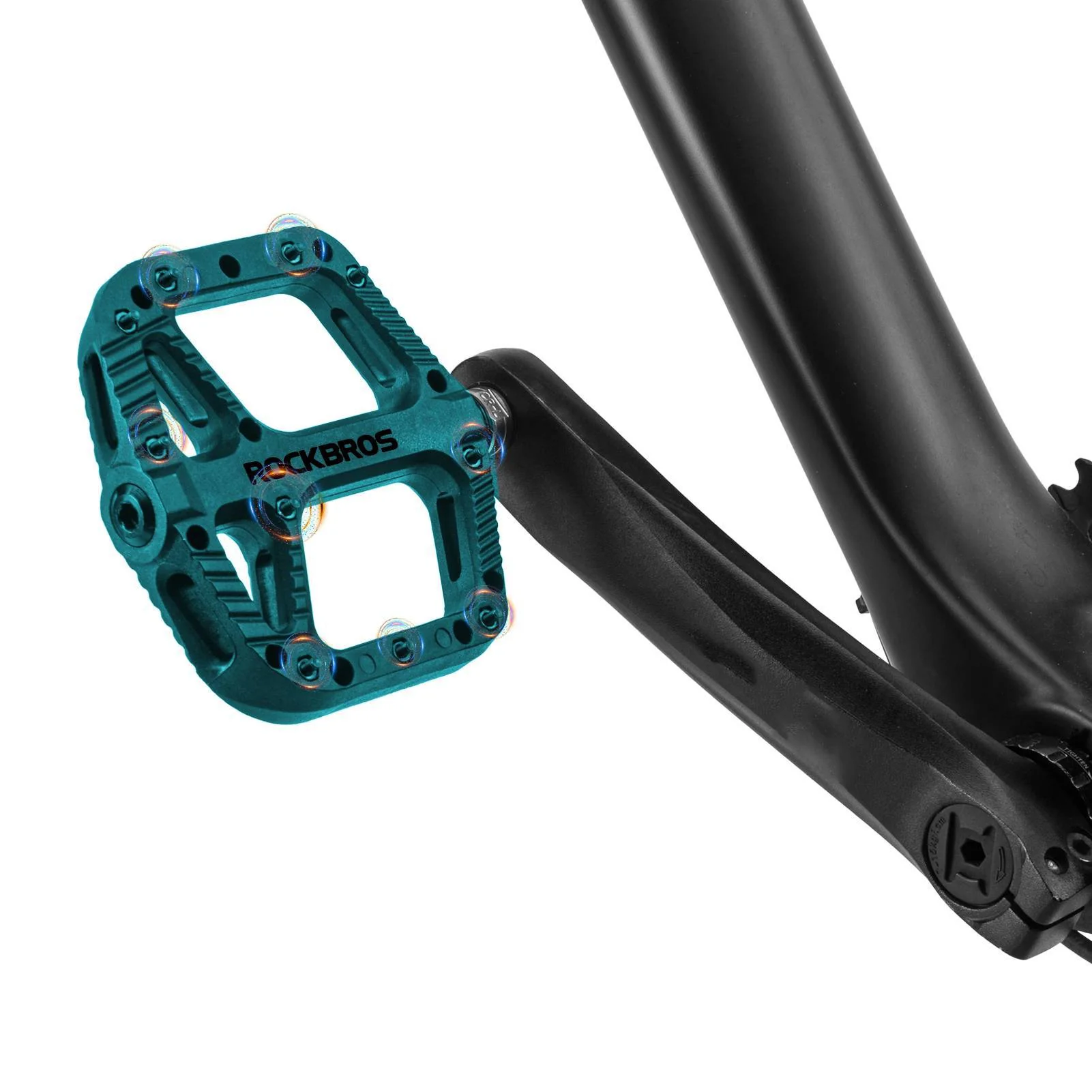 ROCKBROS Fahrradpedale Nylon Flat Pedale 9/16 Zoll mit 3 Bearing - Image 29