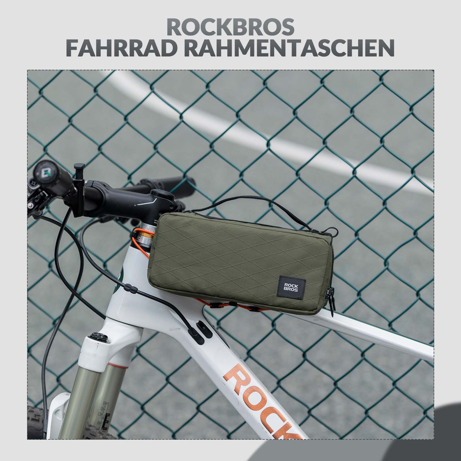 ROCKBROS Fahrradtasche Rahmentasche mit Schultergurt Oberrohrtasche - Image 16