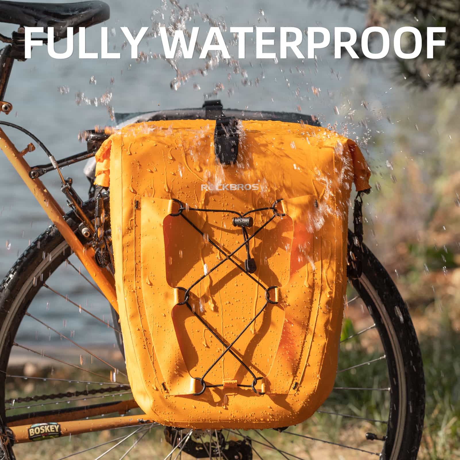 ROCKBROS Gepäckträgertasche 25L-32L 100 % wasserdicht mit Tragegriff - Image 10