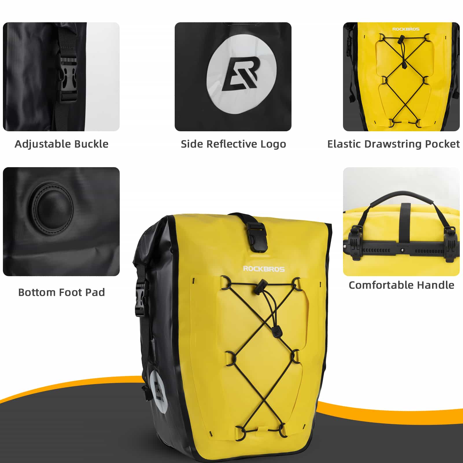 ROCKBROS Gepäckträgertasche 25L-32L 100 % wasserdicht mit Tragegriff - Image 23