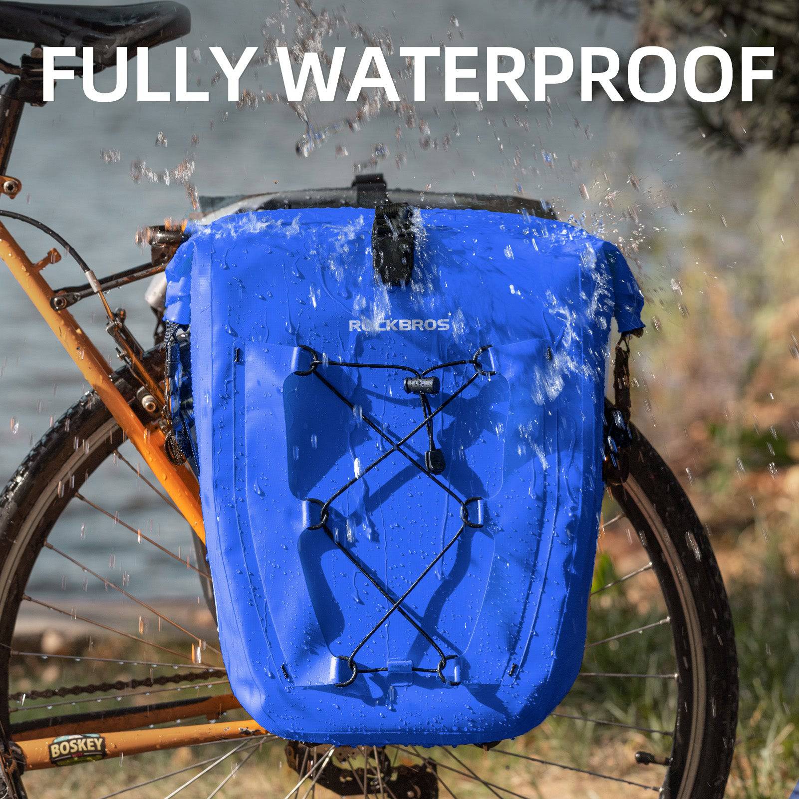 ROCKBROS Gepäckträgertasche 25L-32L 100 % wasserdicht mit Tragegriff - Image 40