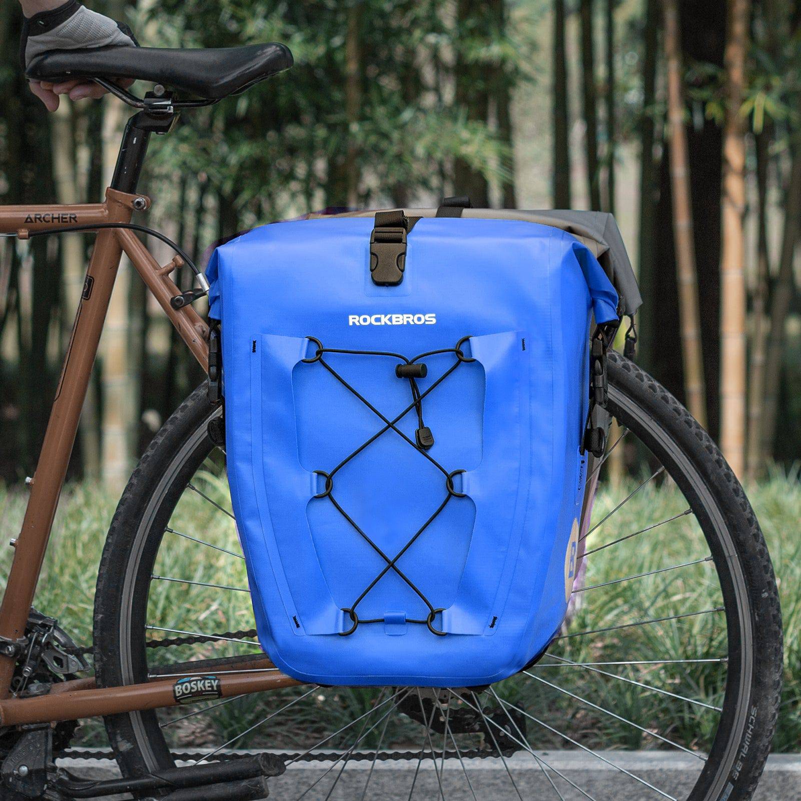 ROCKBROS Gepäckträgertasche 25L-32L 100 % wasserdicht mit Tragegriff - Image 48