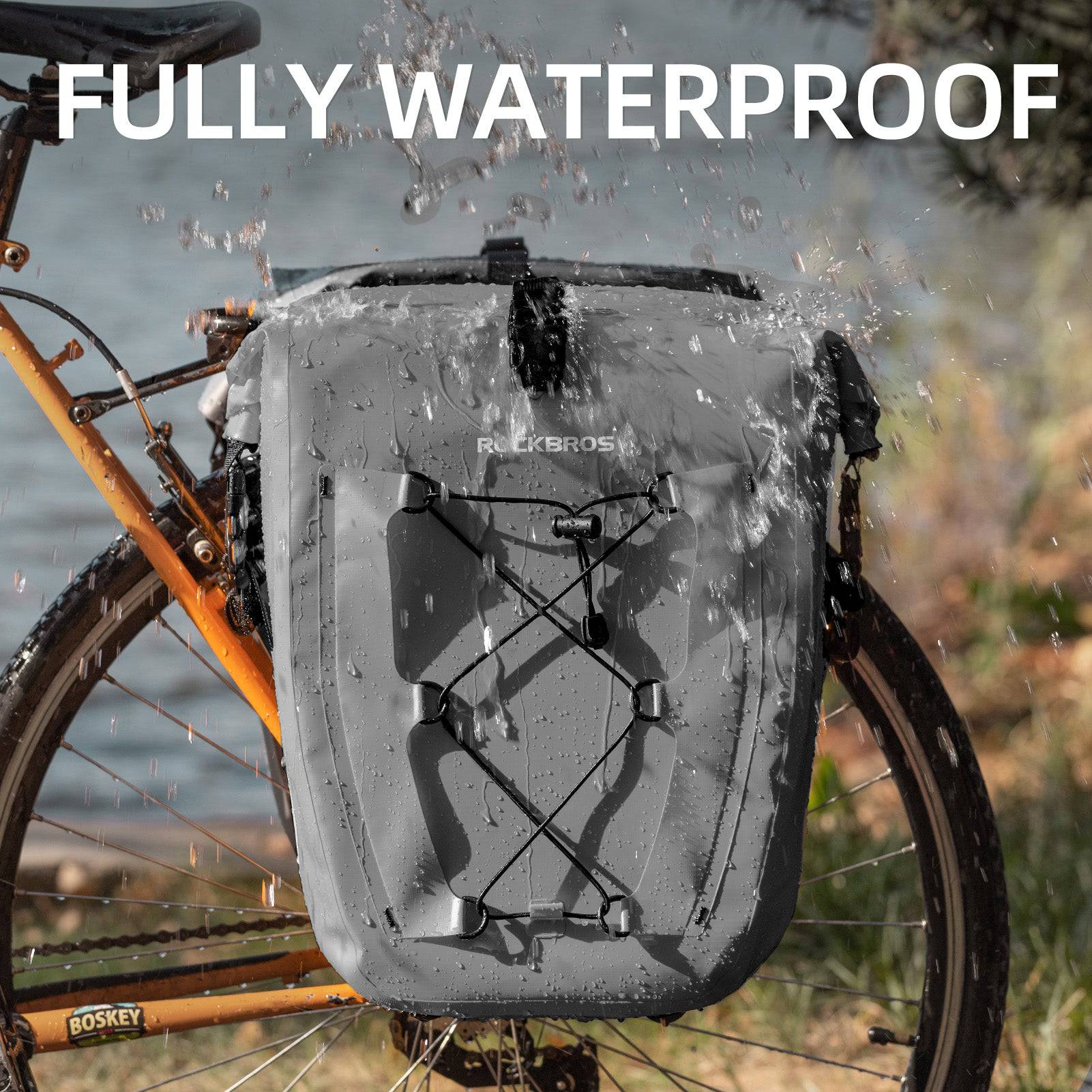 ROCKBROS Gepäckträgertasche 25L-32L 100 % wasserdicht mit Tragegriff - Image 55