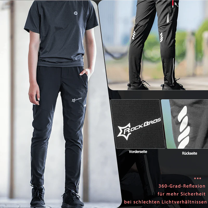 ROCKBROS Herren Radlerhose Atmungsaktiv Lang Fahrradhose Unisex M-4XL - Image 6