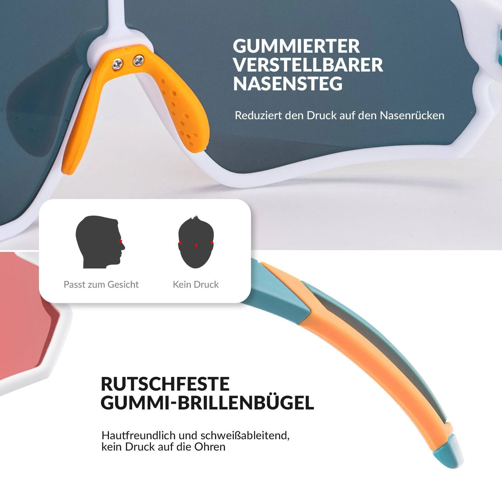 ROCKBROS Kinder Fahrradbrille UV400-Schutz Polarisierte Sonnenbrille - Image 30