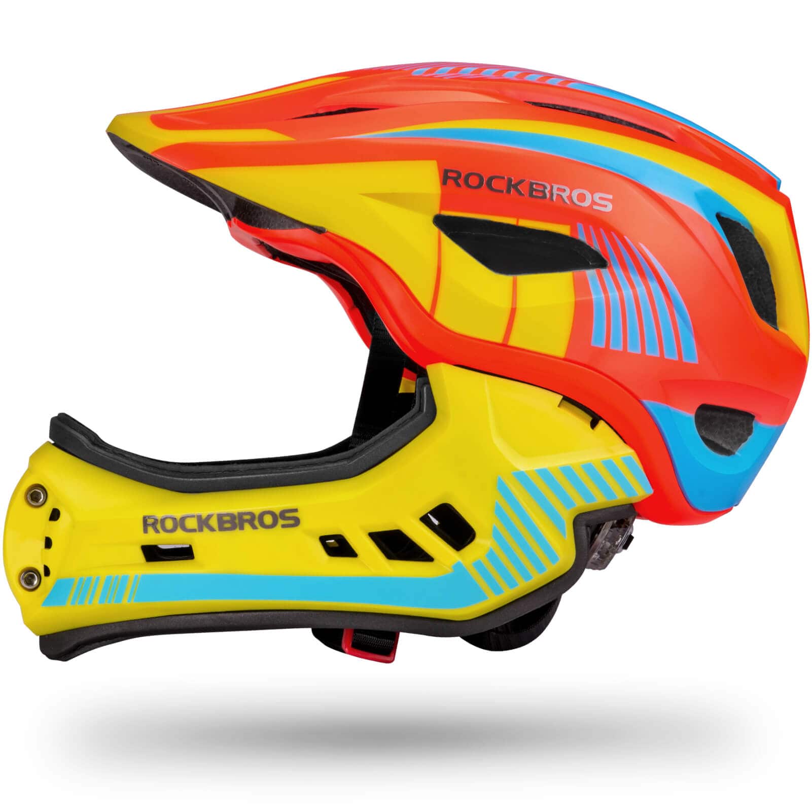 ROCKBROS Kinder helm Integriert Fahrradhelm mit Abnehmbarem Kinnschutz - Image 4