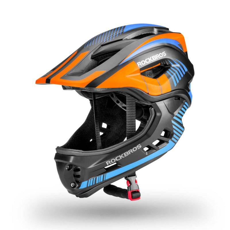 ROCKBROS Kinder helm Integriert Fahrradhelm mit Abnehmbarem Kinnschutz - Image 5