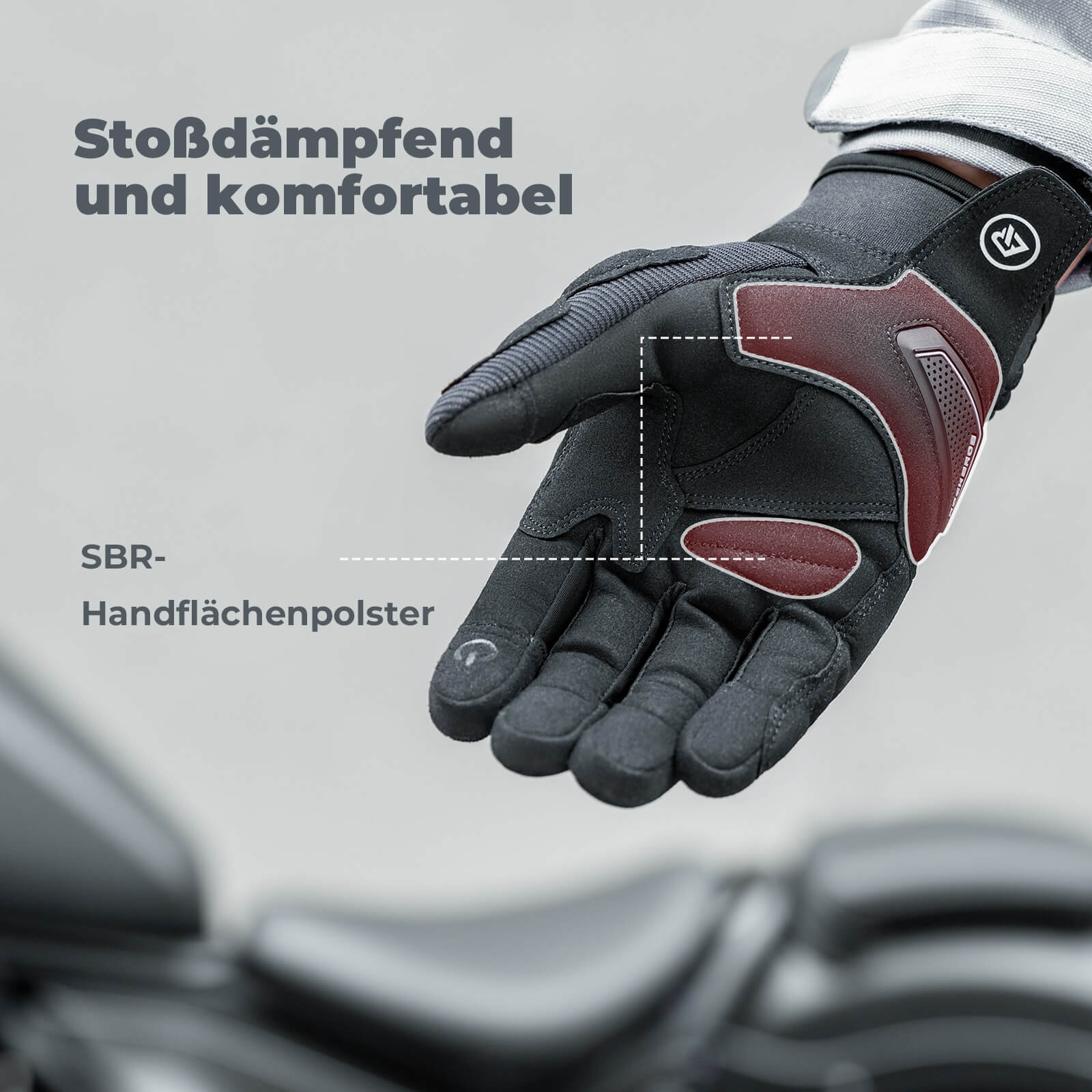 ROCKBROS Motorradhandschuhe Atmungsaktiv Handschuhe Touchscreen - Image 6