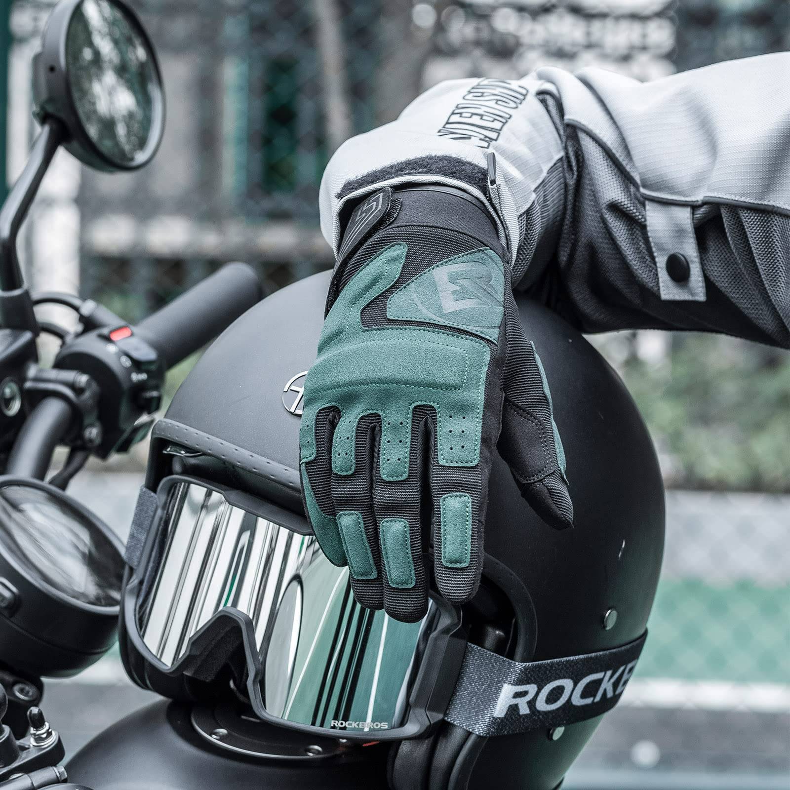 ROCKBROS Motorradhandschuhe Winddichte Touchscreen Herren Handschuhe - Image 14