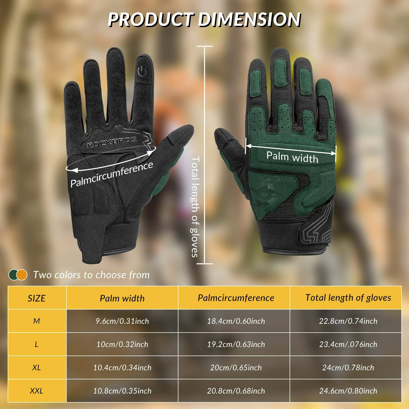 ROCKBROS Motorradhandschuhe Winddichte Touchscreen Herren Handschuhe - Image 15