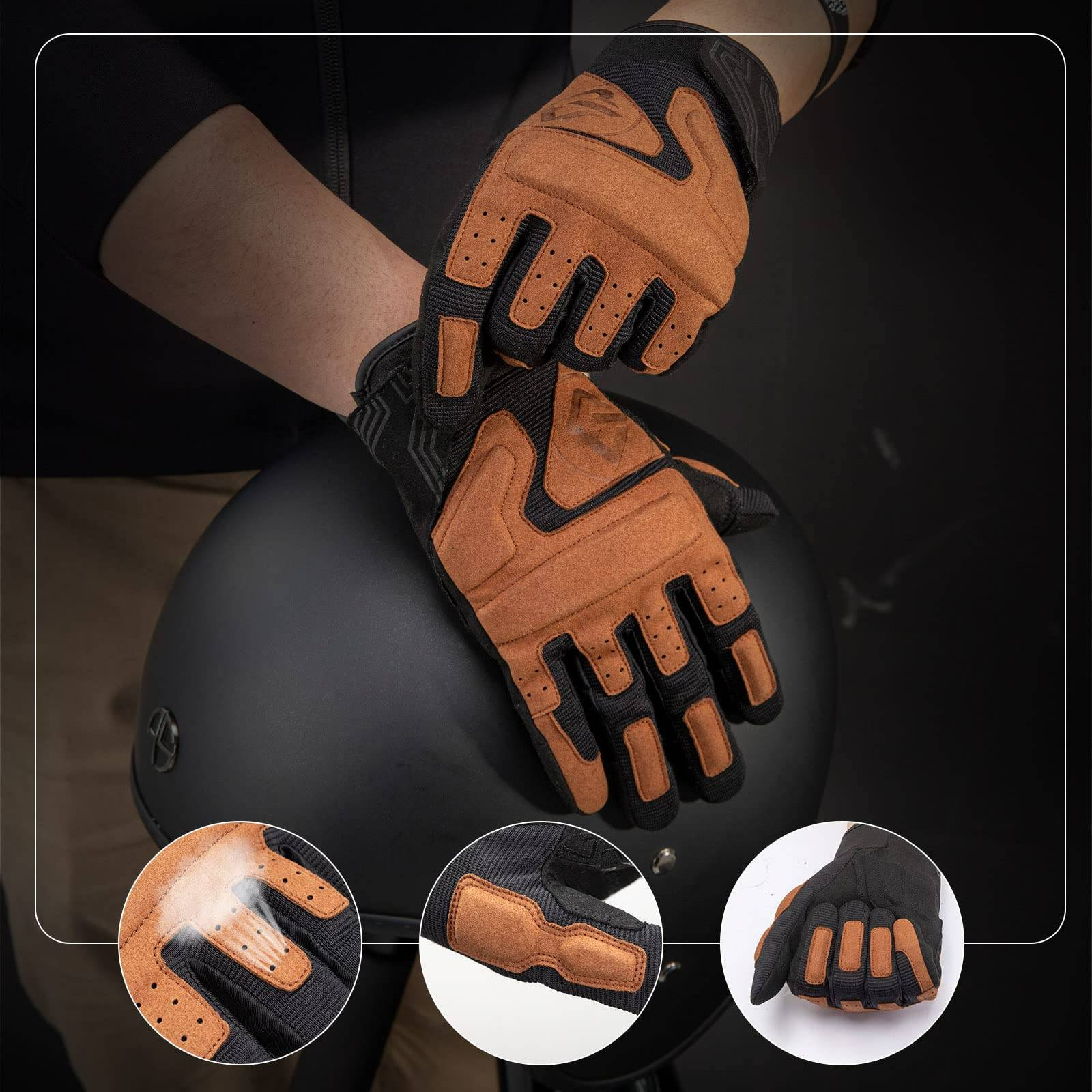 ROCKBROS Motorradhandschuhe Winddichte Touchscreen Herren Handschuhe - Image 20